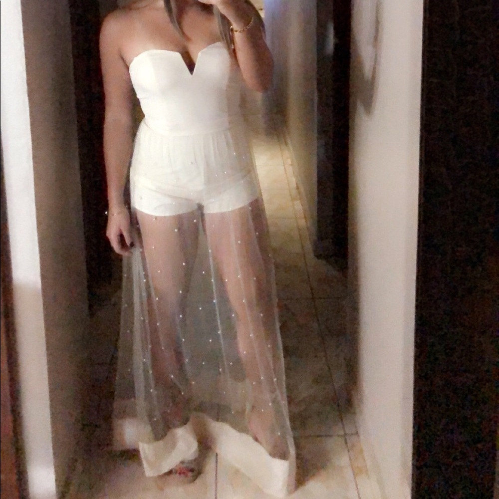 jumpsuit/long mesh